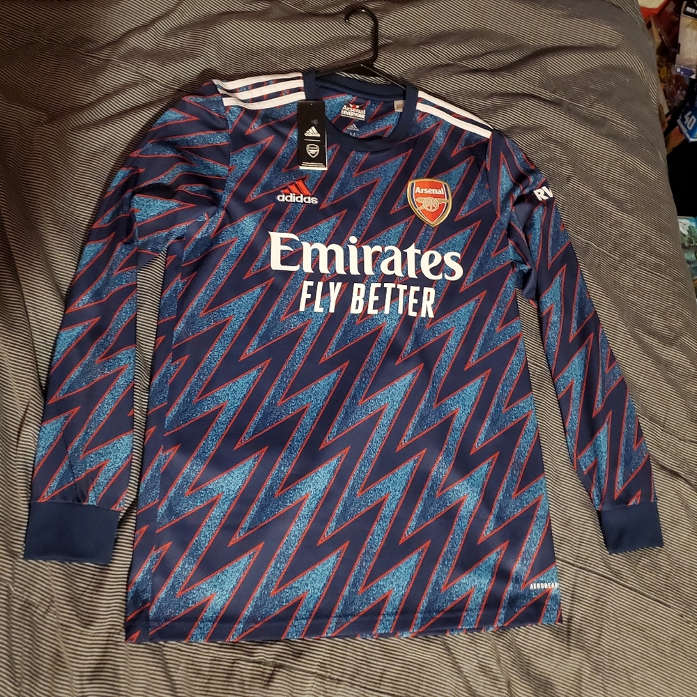 BRAND NEW, NEVER WORN Martin ODEGAARD Arsenal Adidas 3RD Jersey (LONG SLEEVES).